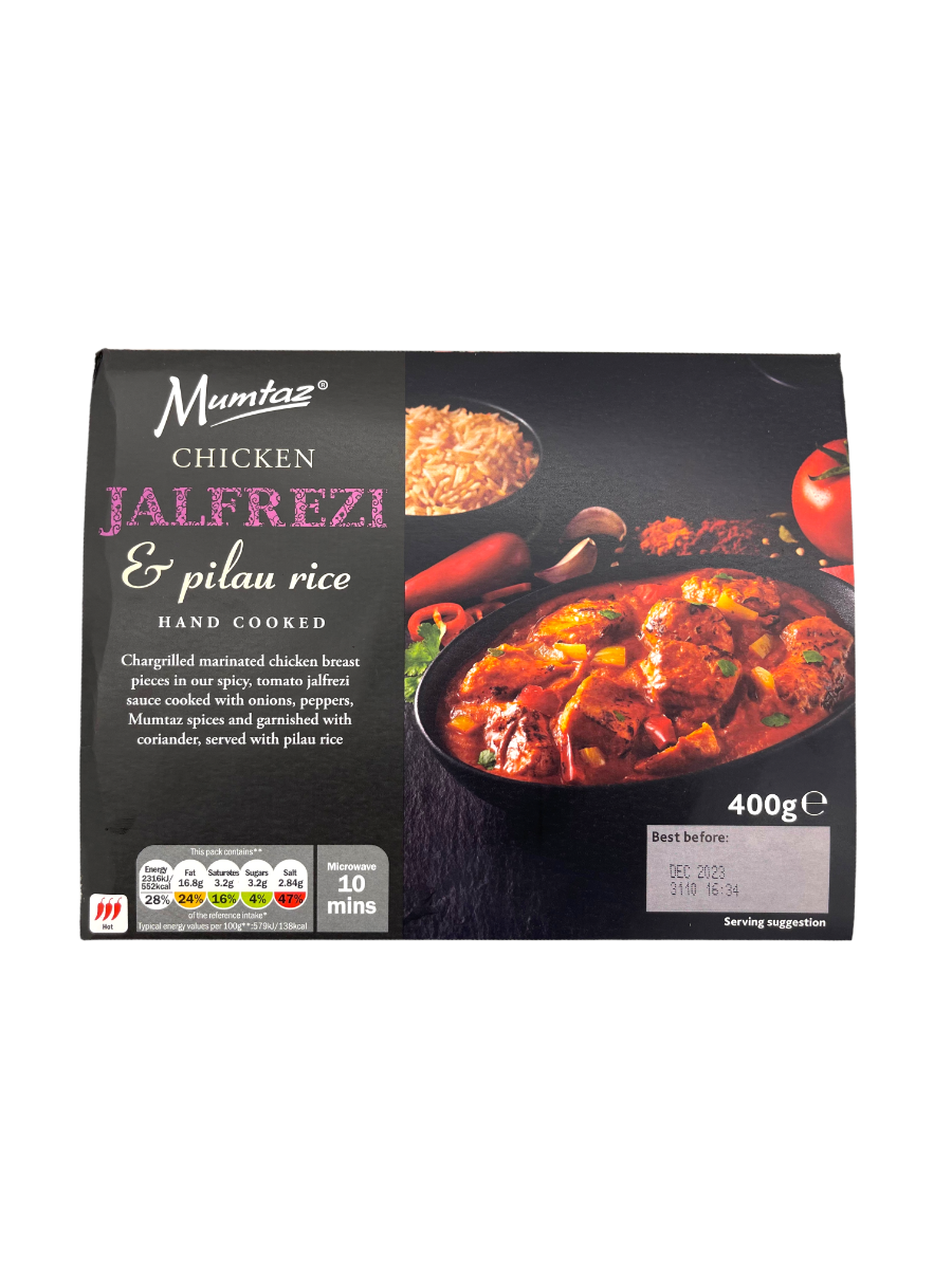 Mumtaz Chicken Jalfrezi & Pilau Rice Frozen 400g