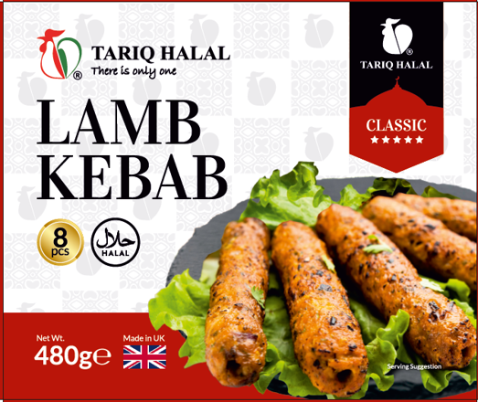 Tariq Halal Classic Lamb Kebab 8pcs 480g
