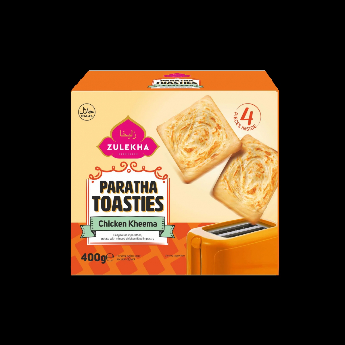 Zulekha Chicken Kheema Parathas 400g